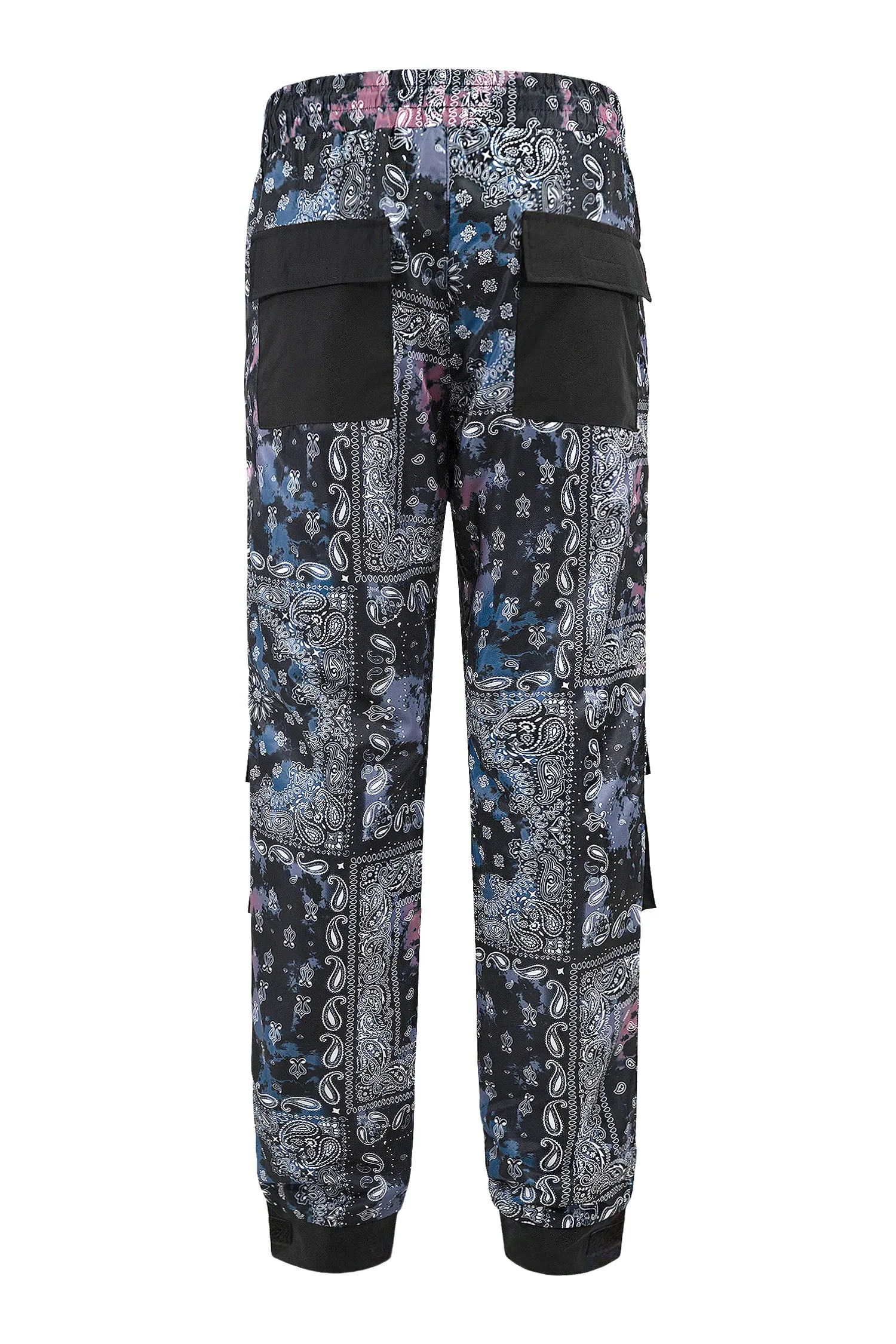 Men's Bandana Print Hyper Cargo Jogger Pants