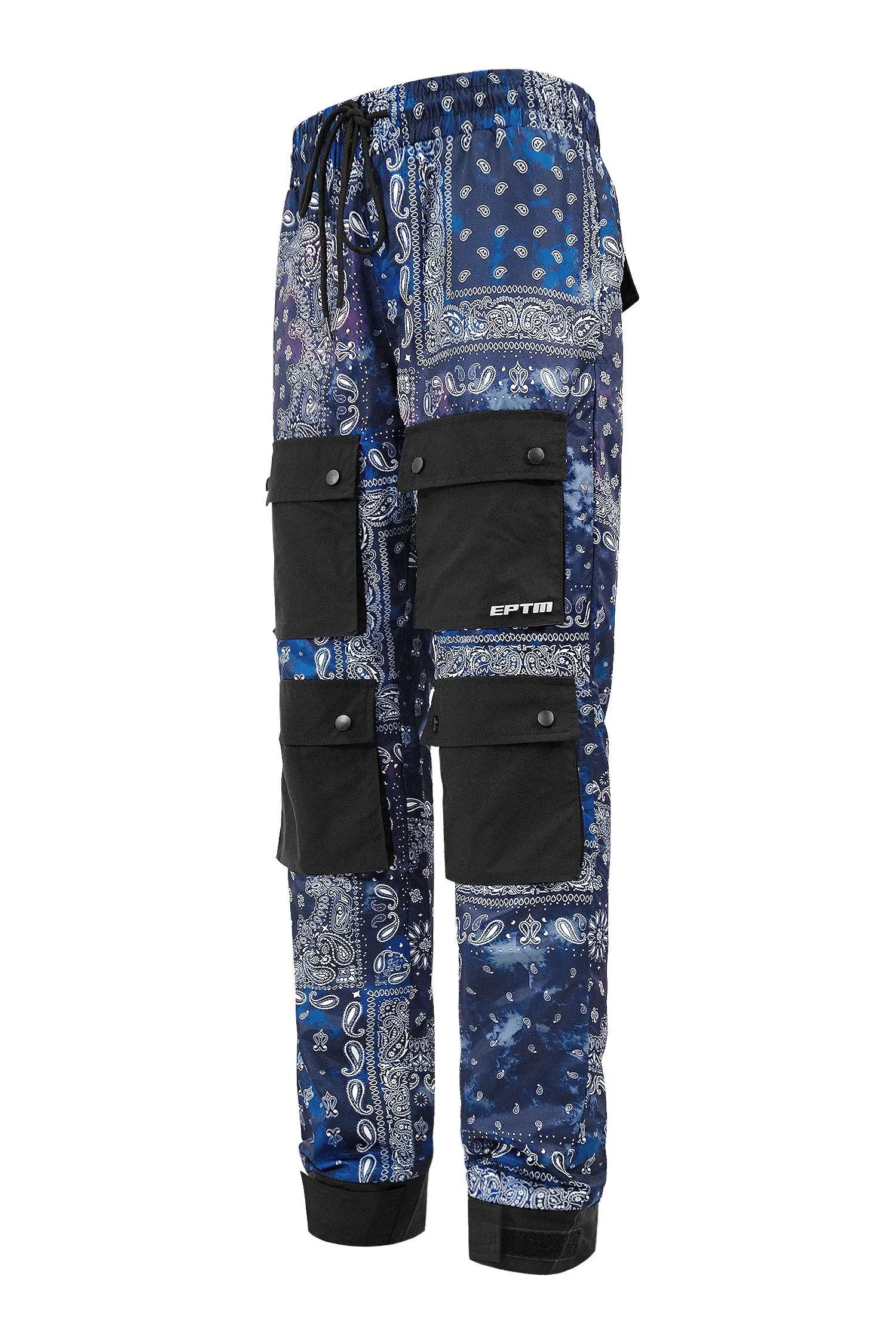 Men's Bandana Print Hyper Cargo Jogger Pants