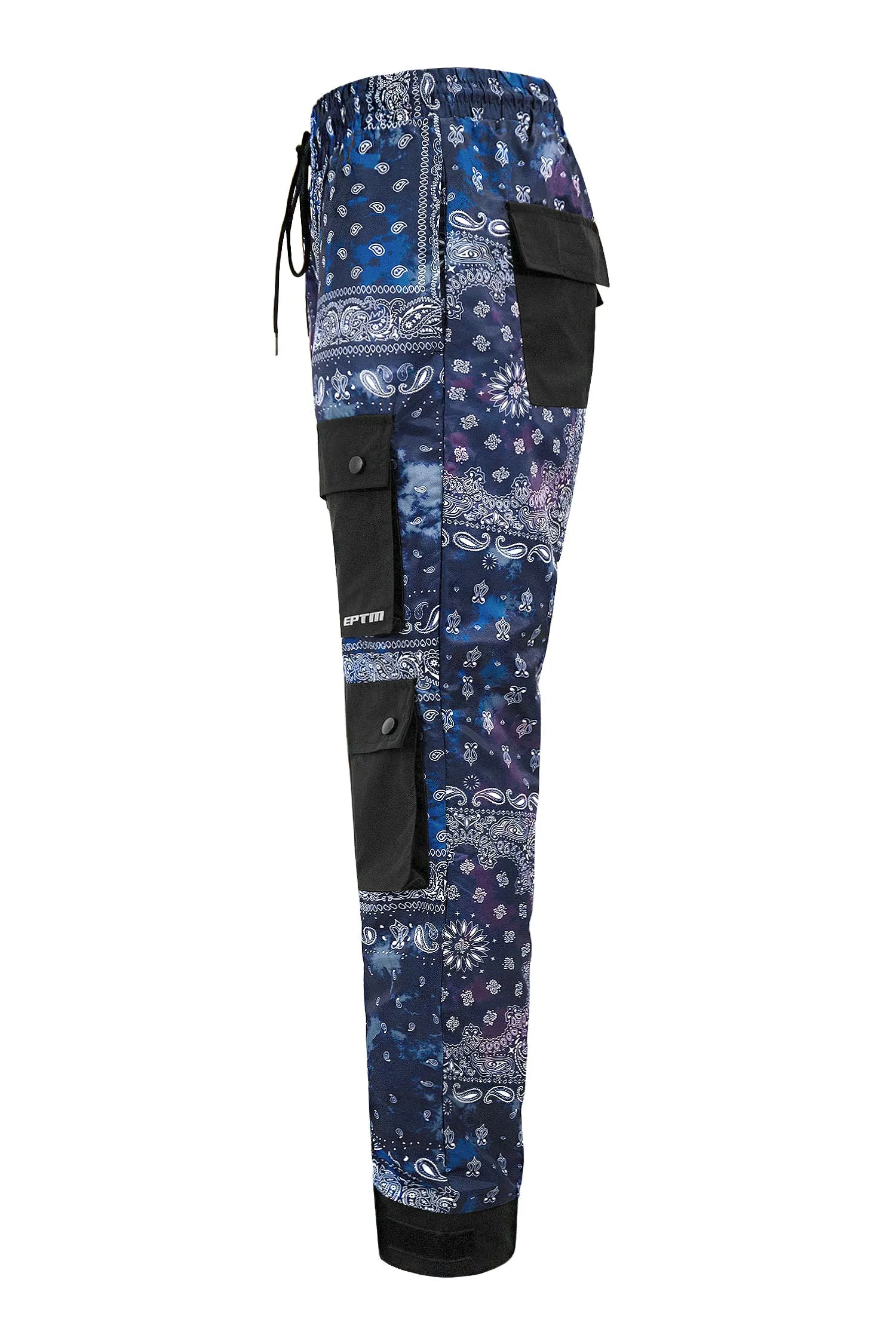 Men's Bandana Print Hyper Cargo Jogger Pants