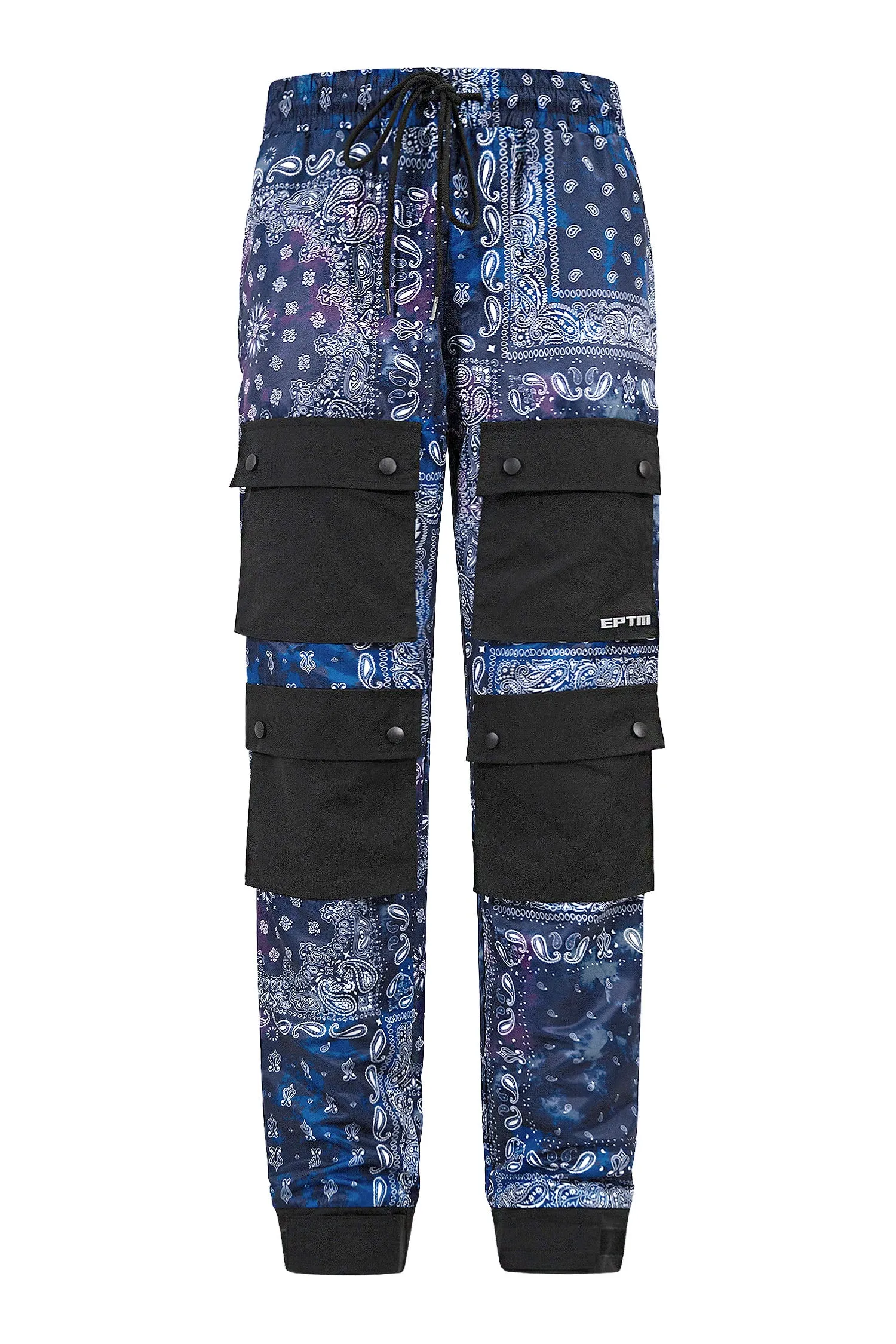 Men's Bandana Print Hyper Cargo Jogger Pants