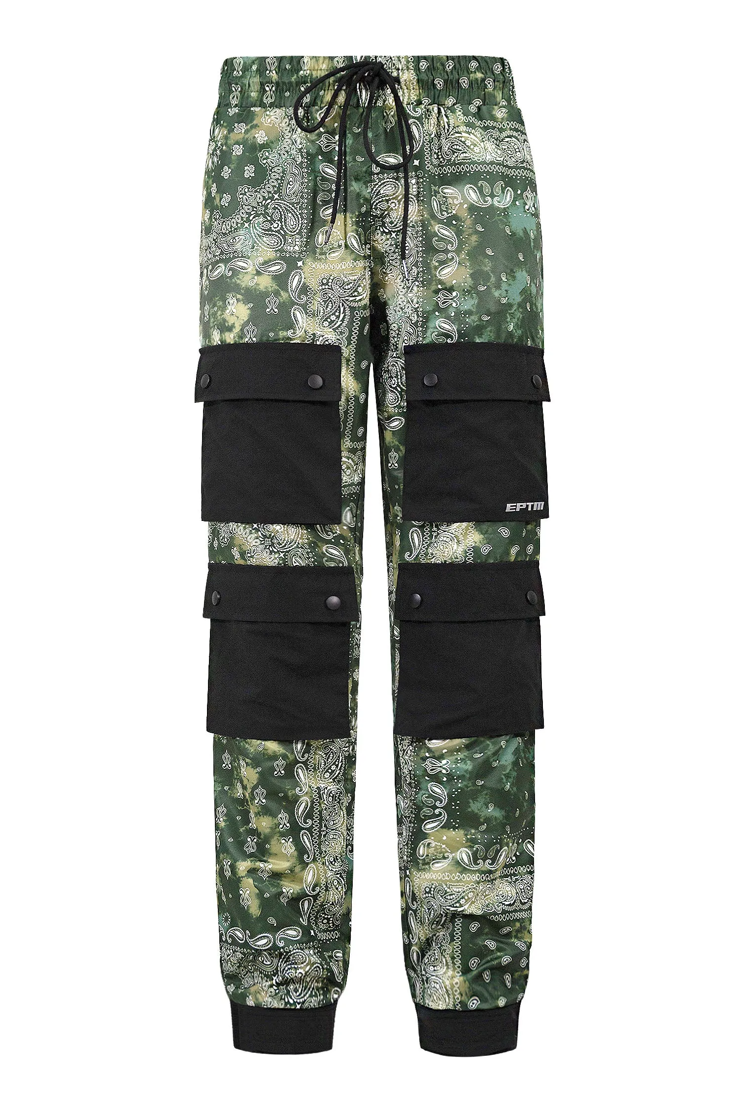 Men's Bandana Print Hyper Cargo Jogger Pants