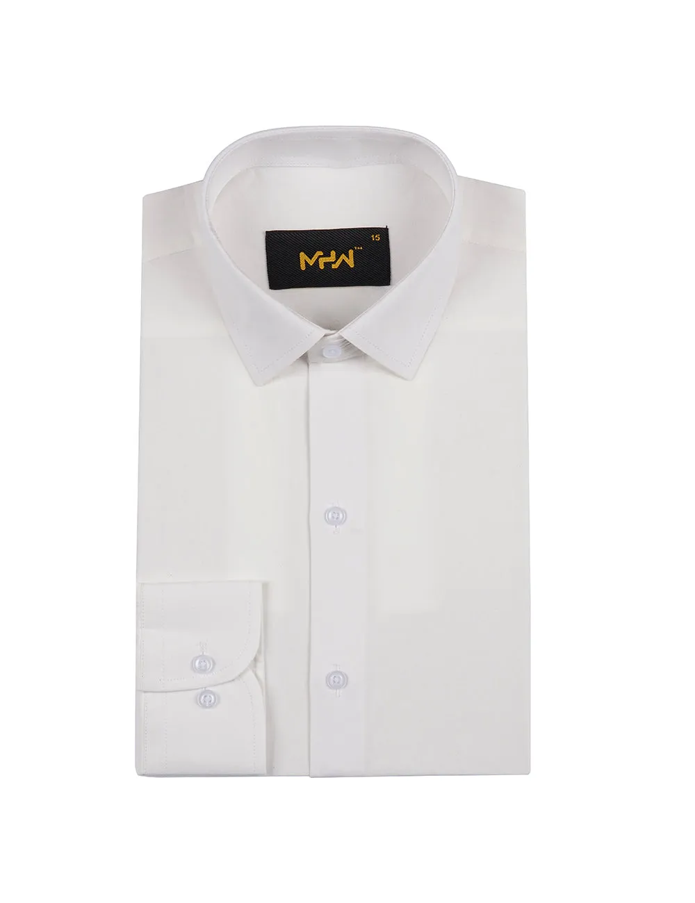 Men's Cream White Dress Shirt