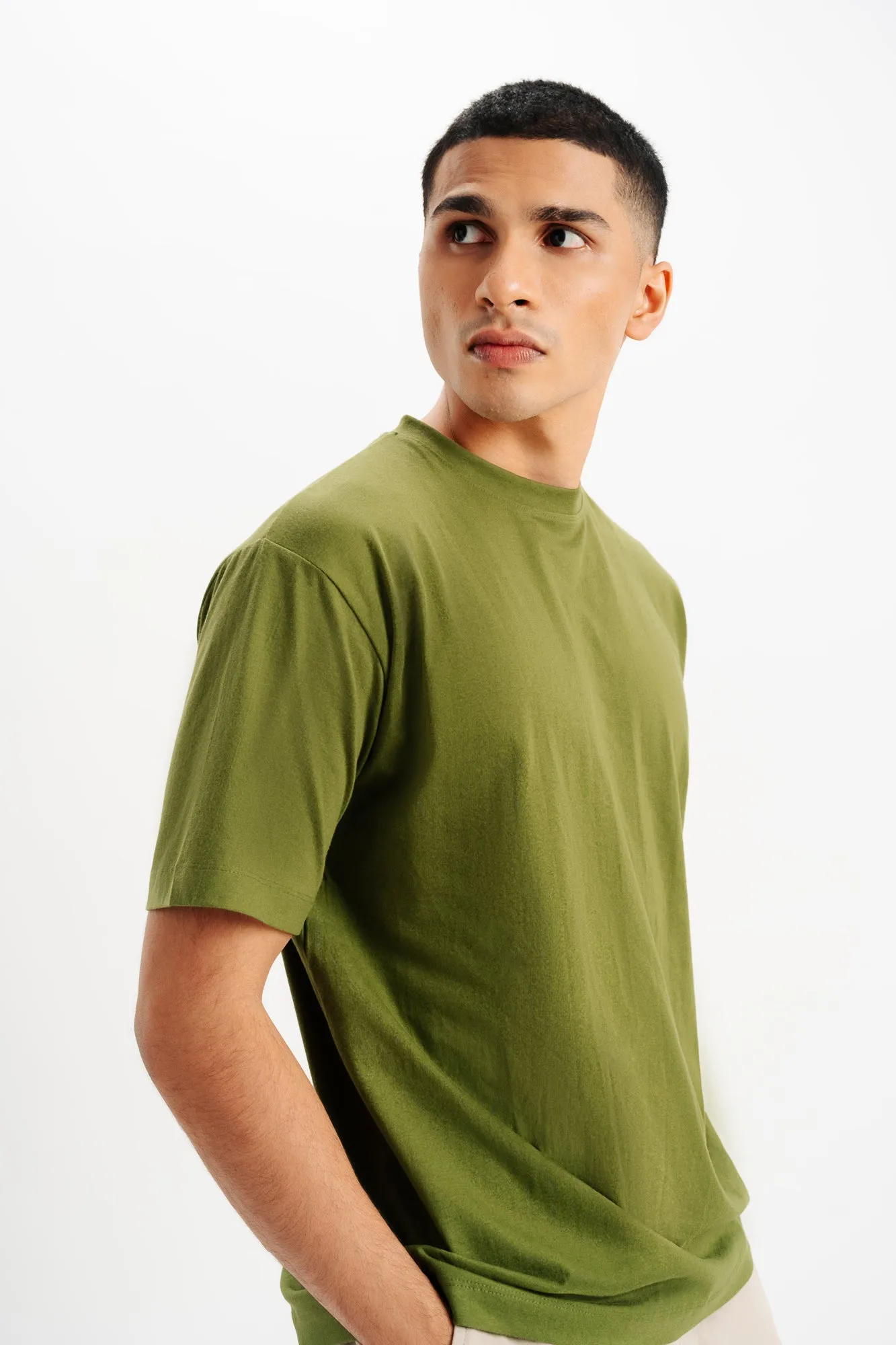 Men's Green Prison Oversized Tees