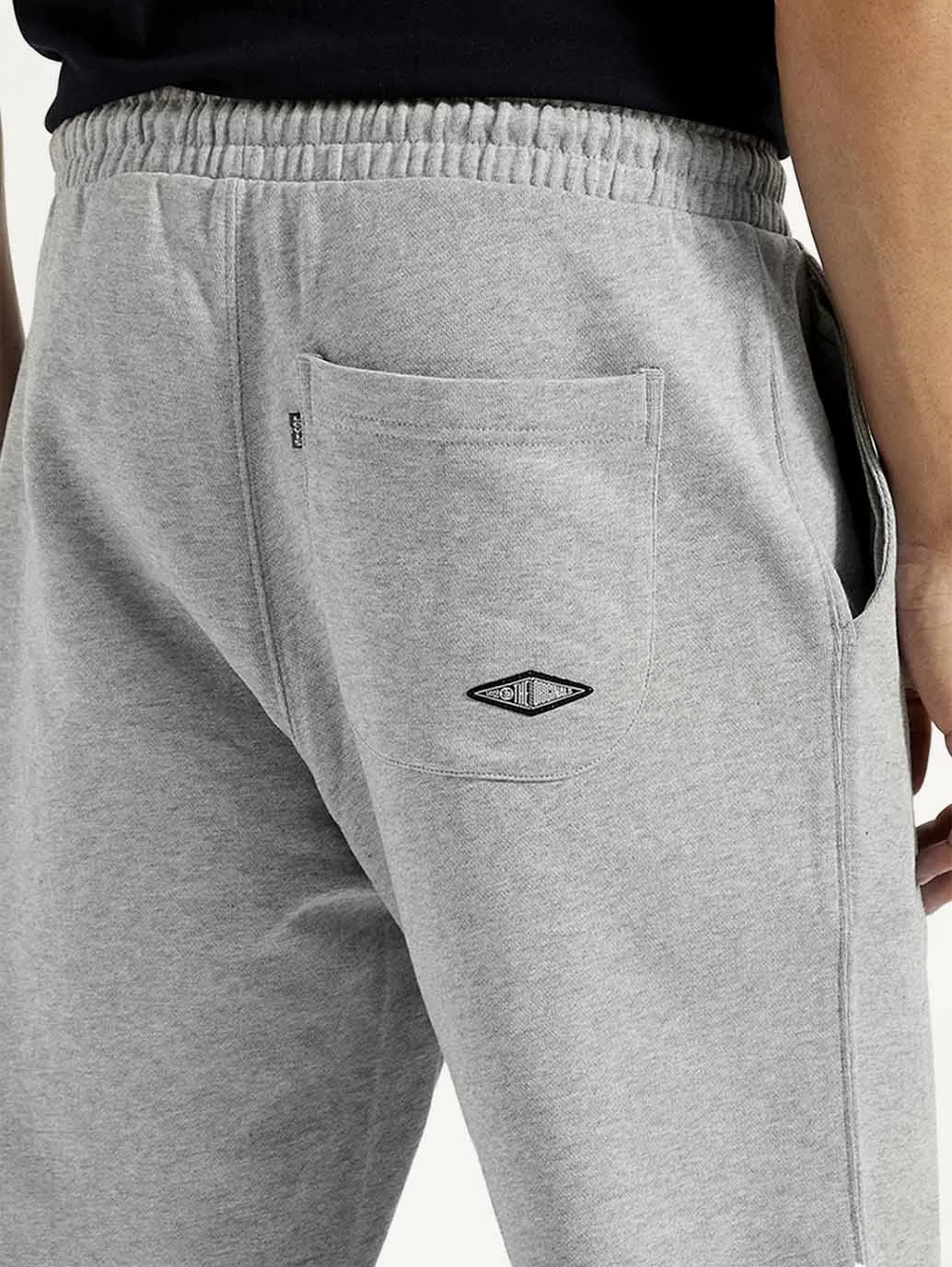 Men's Grey Solid Utility Joggers