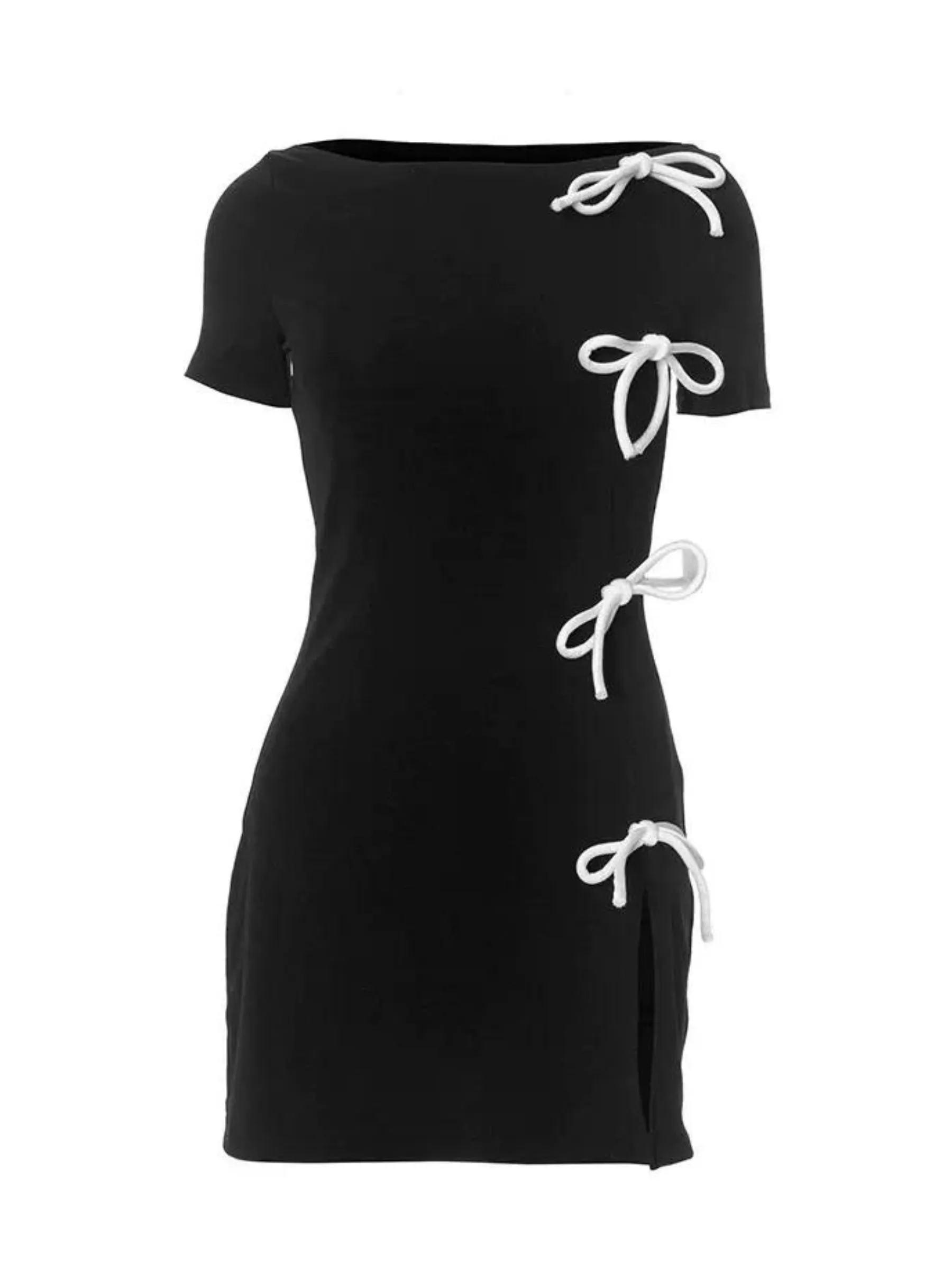 Minka Bow Detail Mini Dress