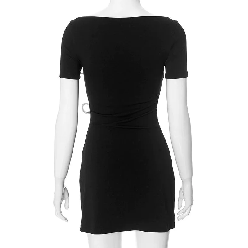 Minka Bow Detail Mini Dress