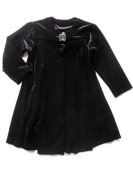 Mulberribush Black Velvet Topper Coat Sizes 2-5