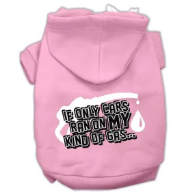 My Kind Of Gas Screen Print Pet Hoodies Light Pink Size M (12)