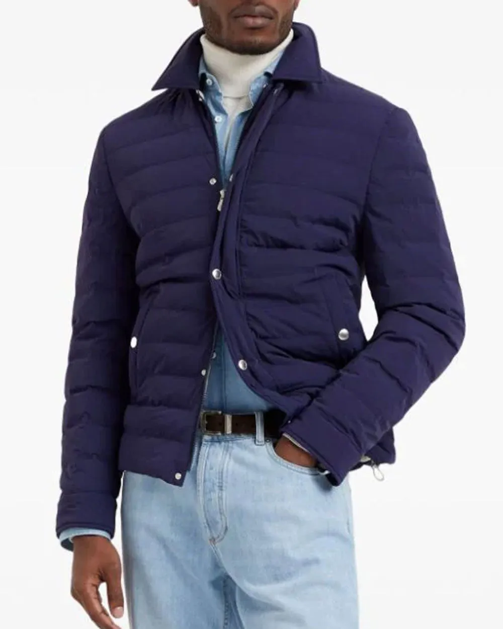 Navy Blue Padded Jacket