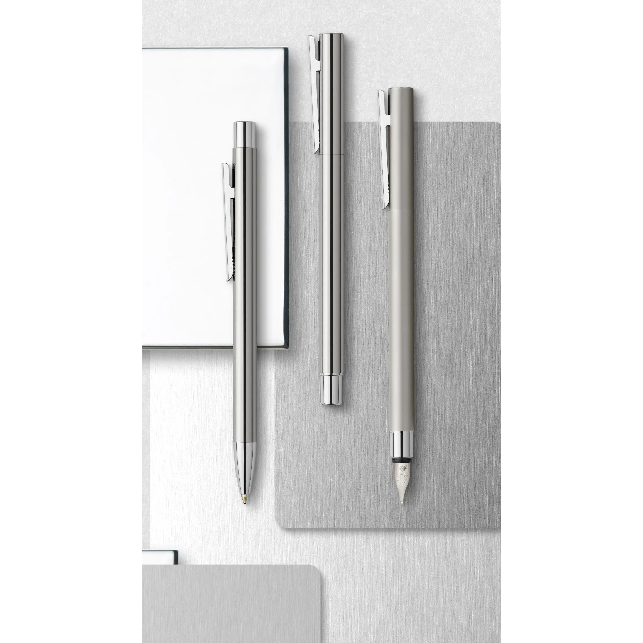 NEO Slim Ballpoint Pen, Polished Stainless Steel - #342020