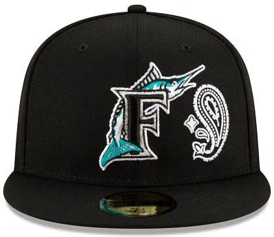 New Era 
						Florida Marlins Patchwork Undervisor 59fifty Fitted Hat