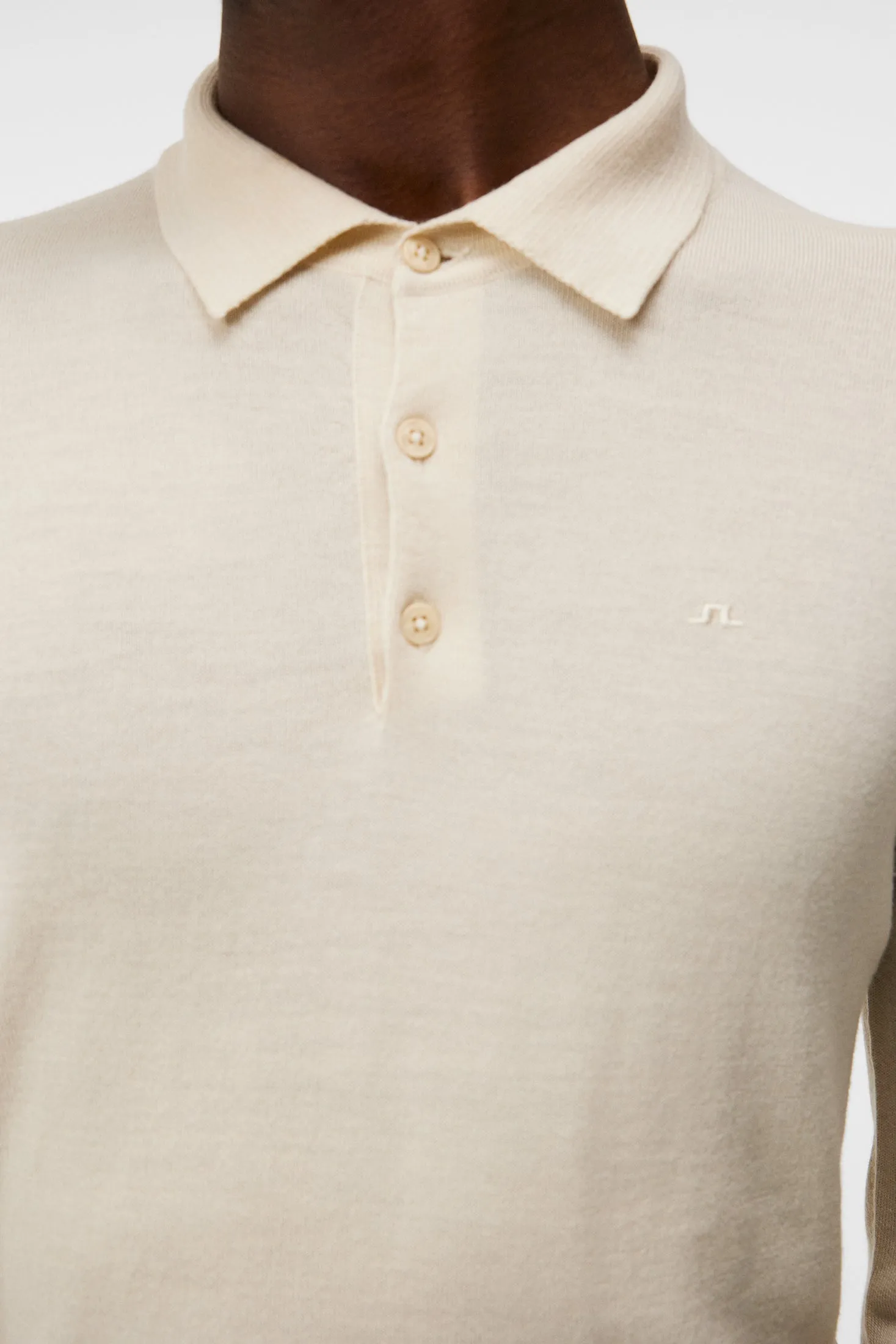 Noel Merino Polo Shirt / Oyster Gray