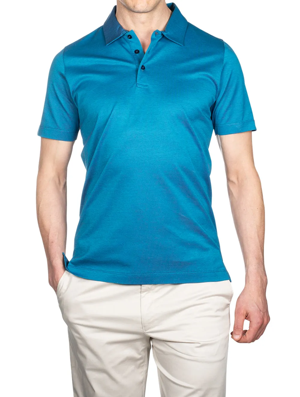 Pique Polo Shirt Teal