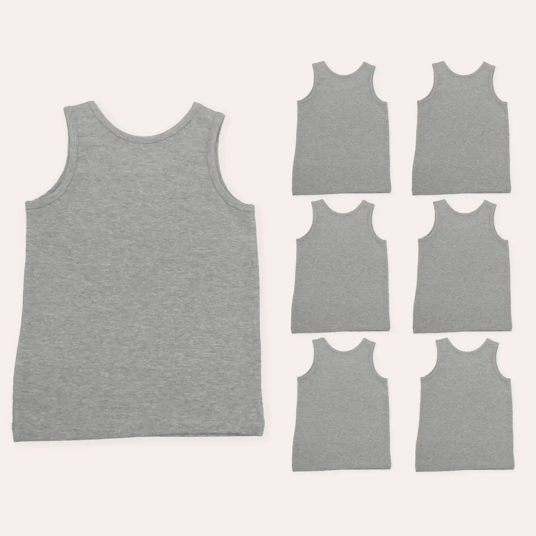 Power Of Choice Girl's Vests | Free DIY Iron On Stickers | Soft Fabric Shoulder | 7 Pack