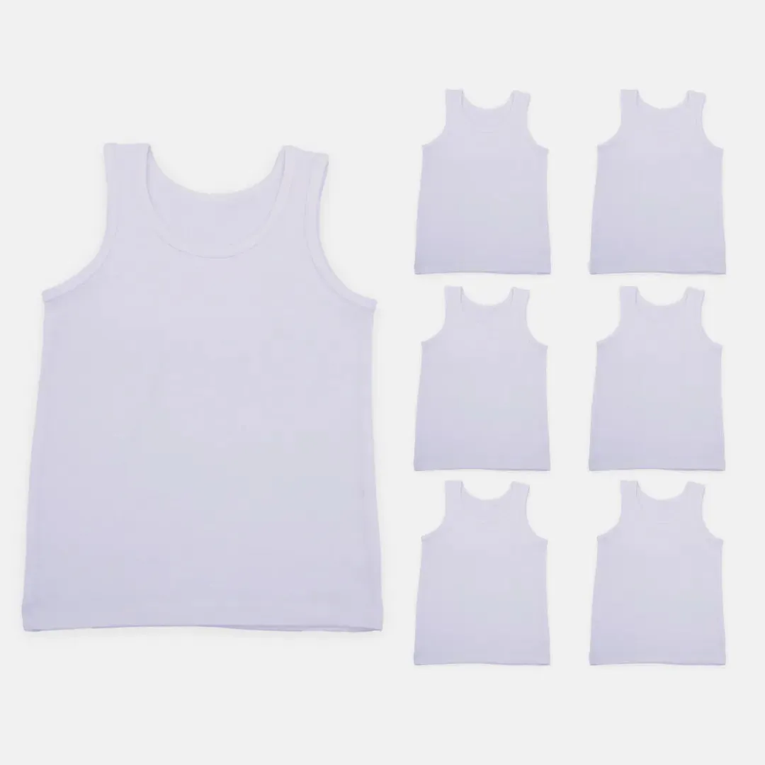 Power Of Choice Girl's Vests | Free DIY Iron On Stickers | Soft Fabric Shoulder | 7 Pack