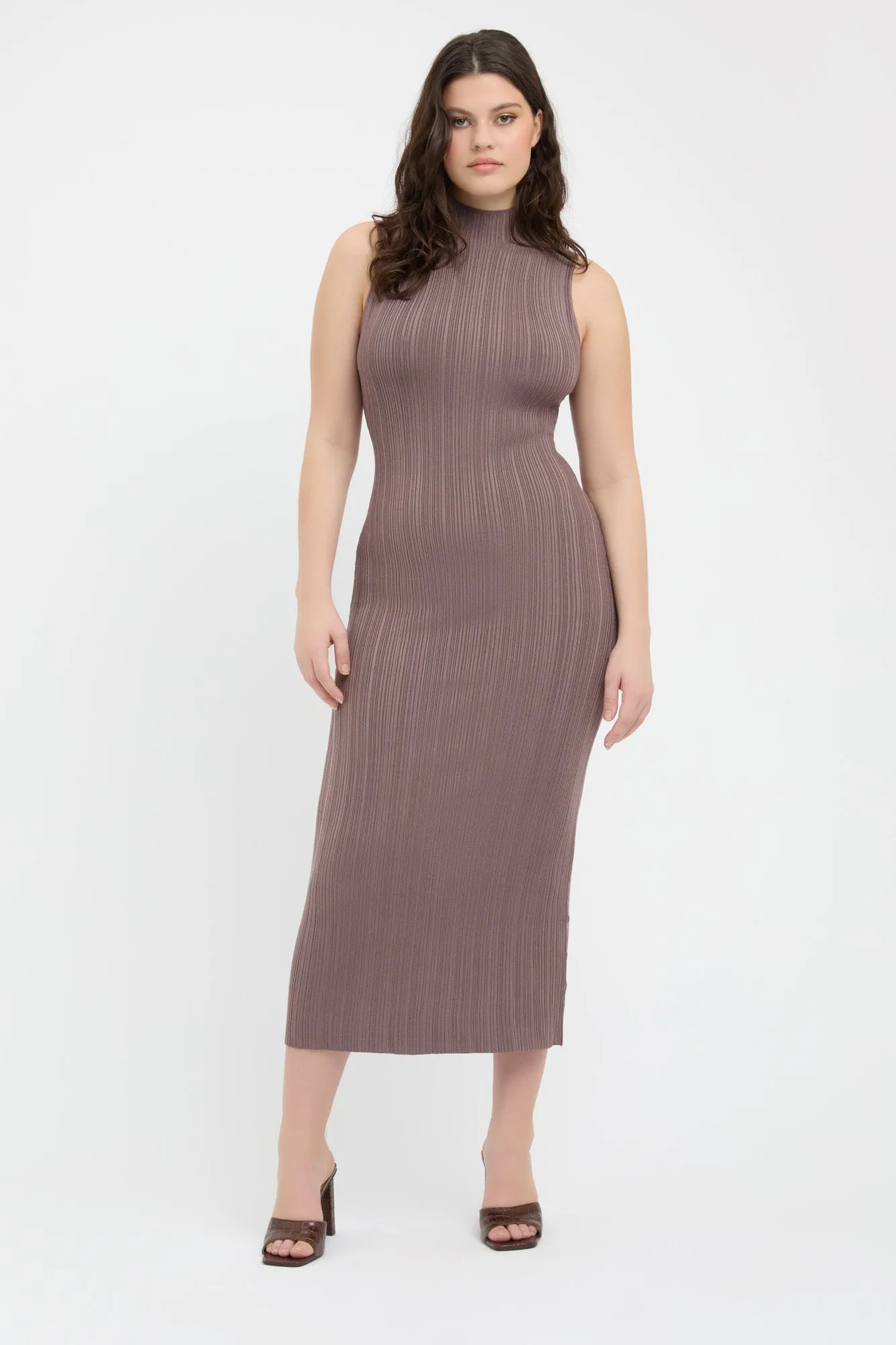 Raisa Funnel Midi Dress