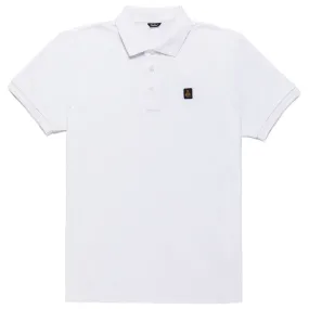 Refrigiwear Elegant White Polo with Embroidered Logo