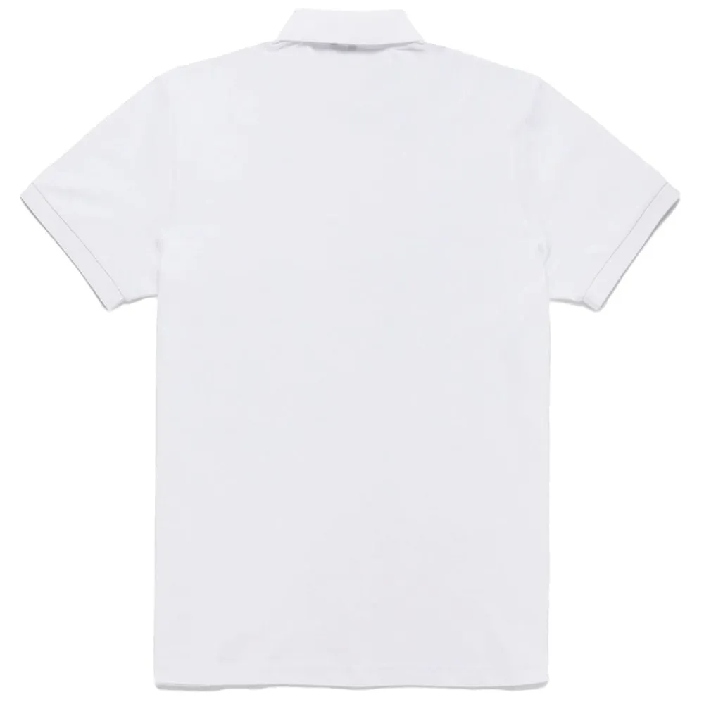 Refrigiwear Elegant White Polo with Embroidered Logo