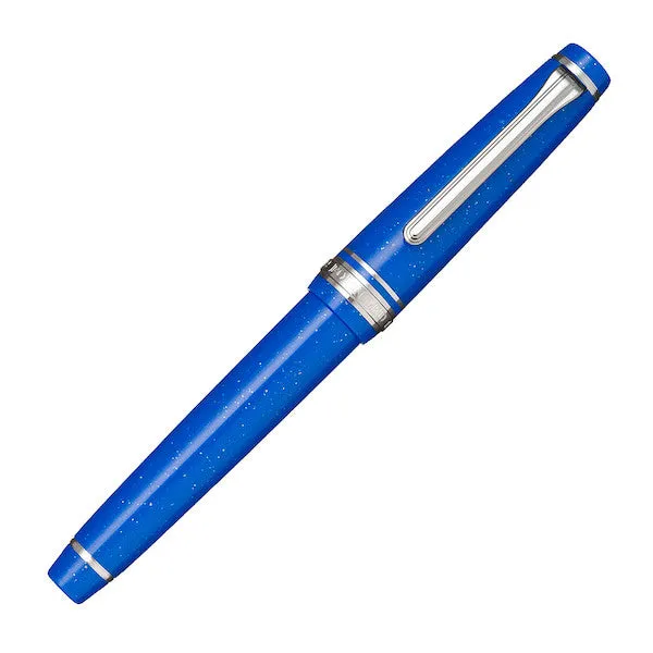 Sailor Pro Gear Slim Blue Dwarf Rhodium Trim Fountain Pen