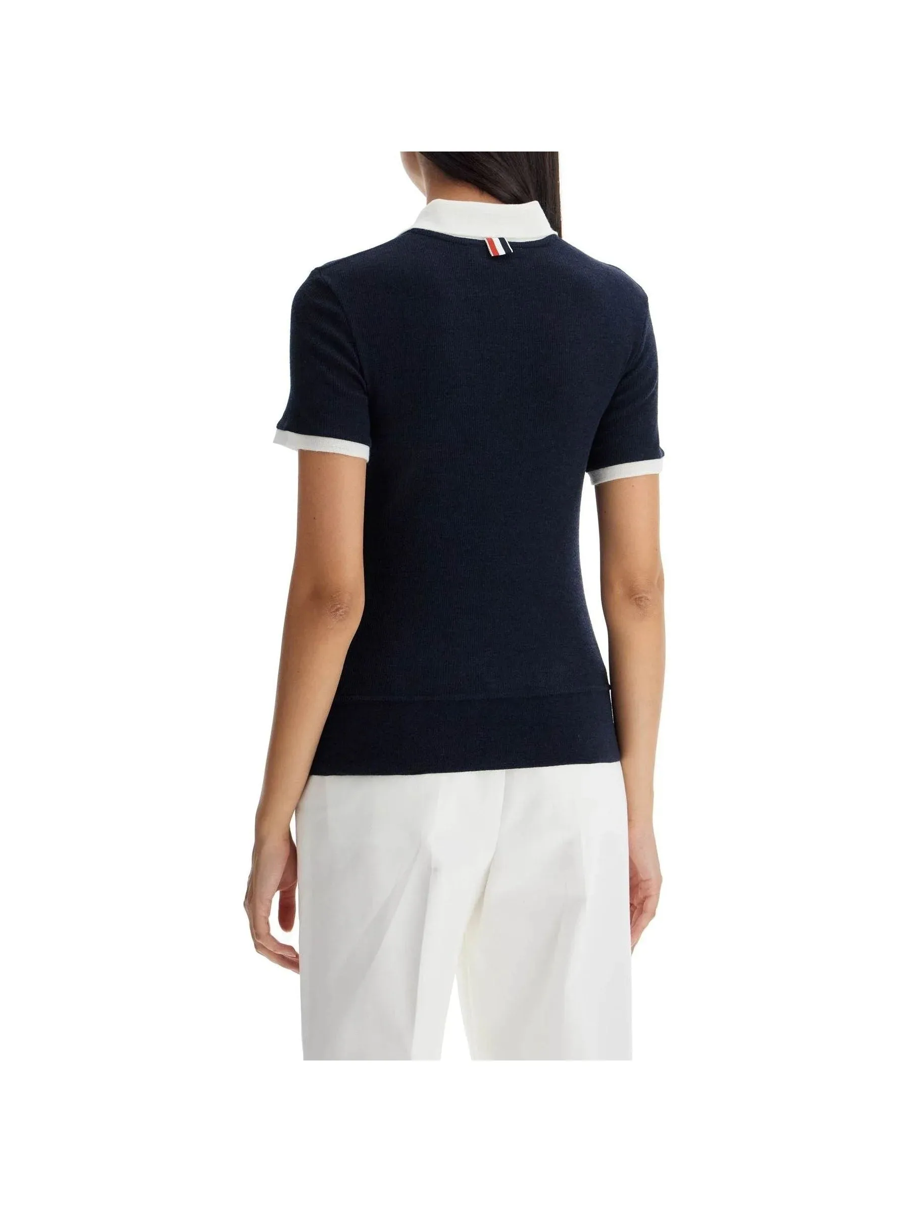 Short Sleeved Wool Polo Shirt