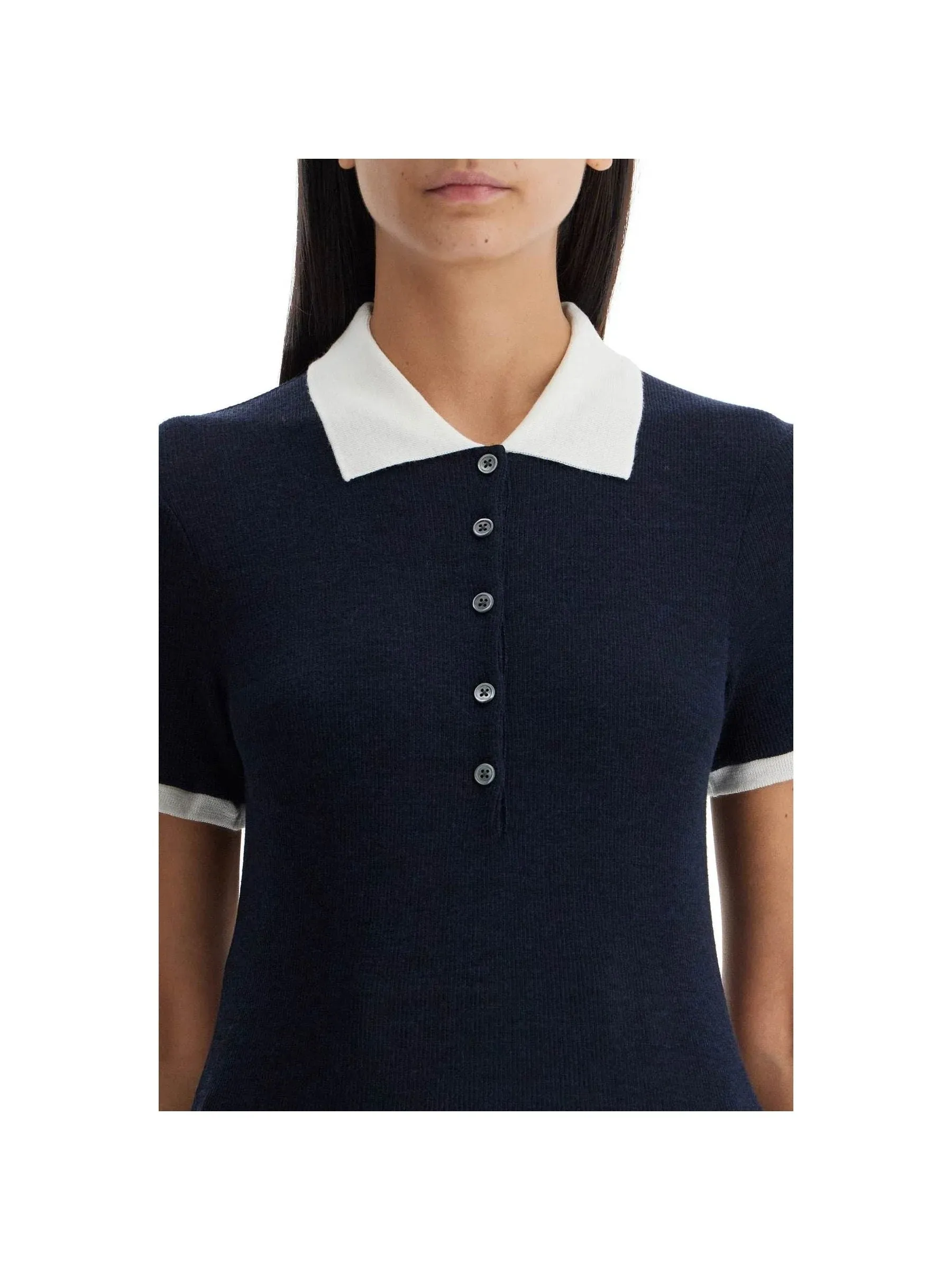 Short Sleeved Wool Polo Shirt