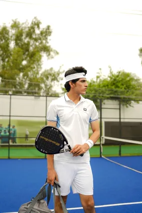 Skyline Padel Polo Shirt-Sky Blue