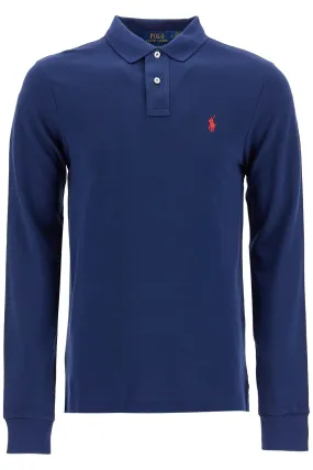 Slim Fit Long Sleeve Polo