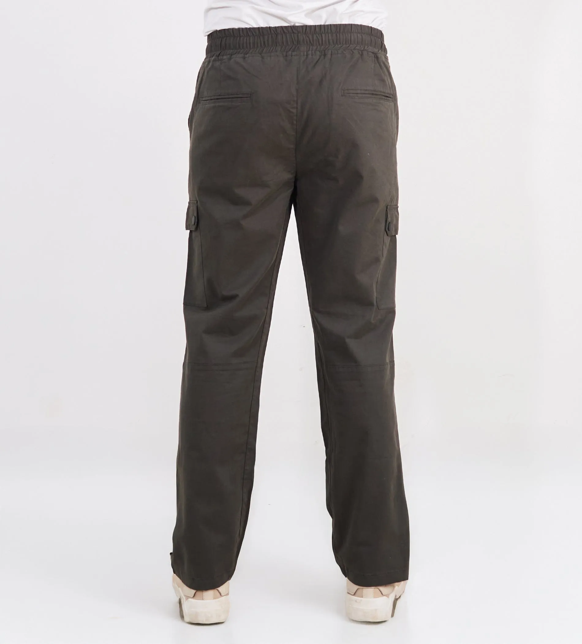 Snap Fit olive Twill Cargo Pants