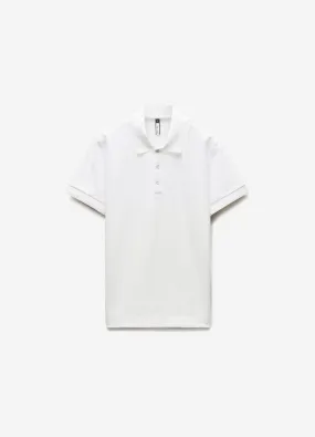 Solid Monogram Polo White