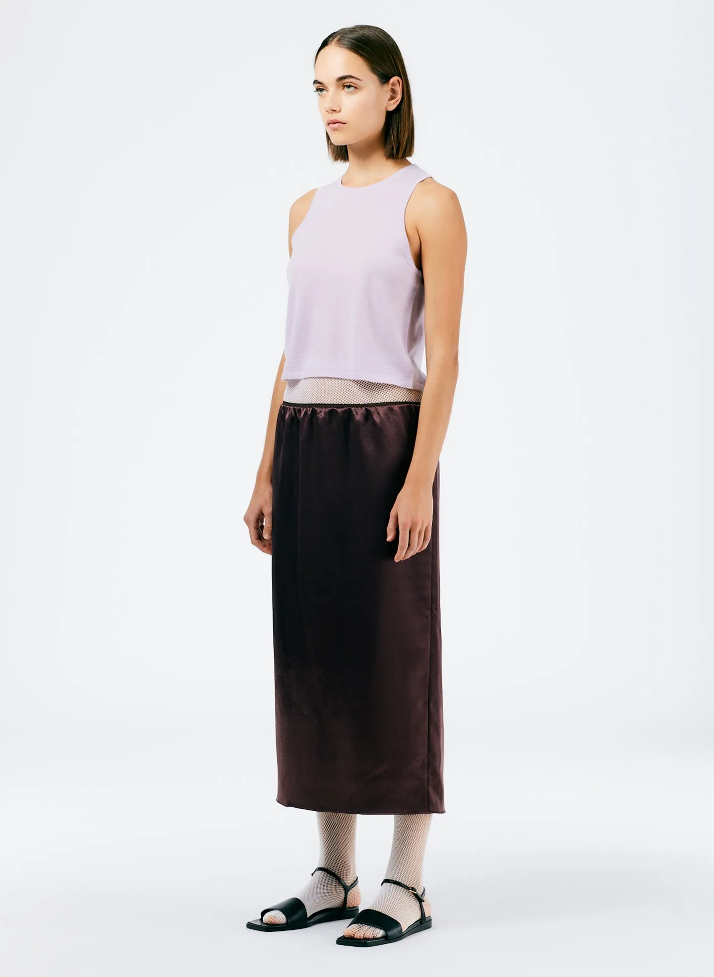 Summer Satin Slip Skirt