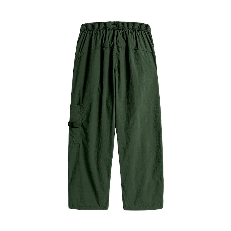 Technical cargo pant with self belt