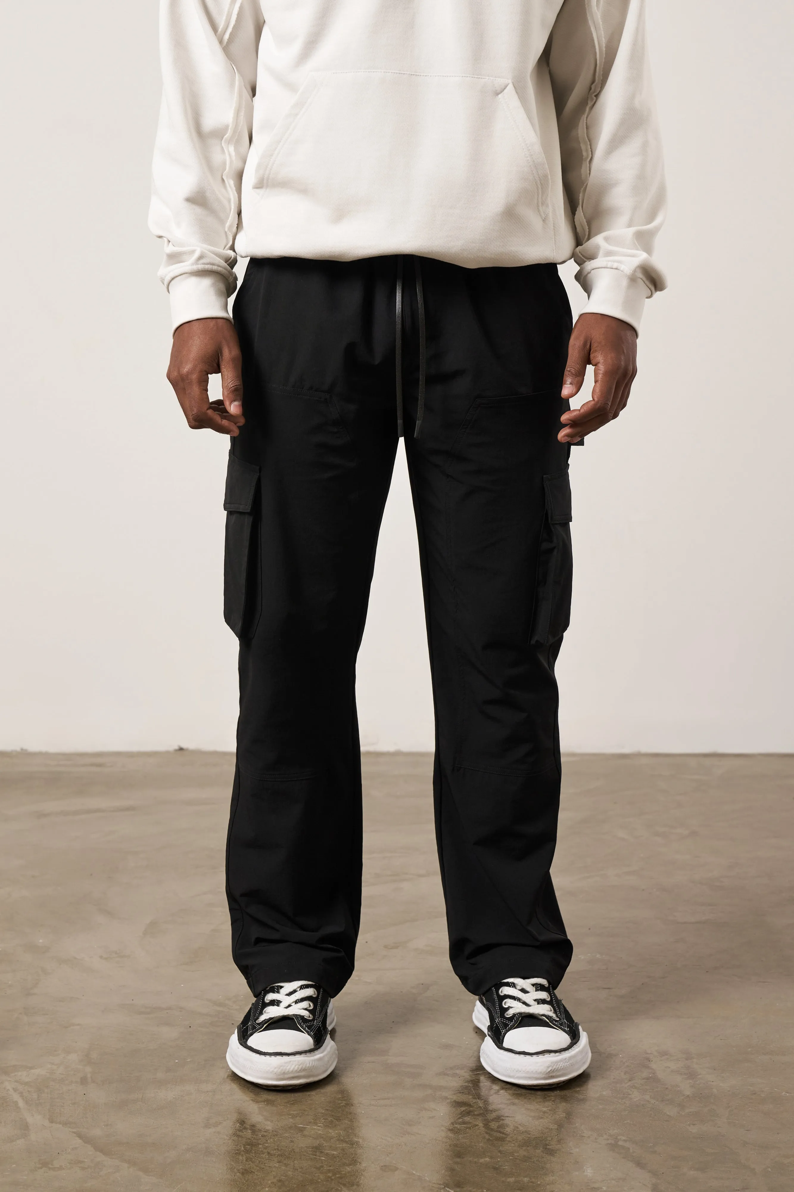 TECHNICAL CARPENTER CARGO PANTS - BLACK