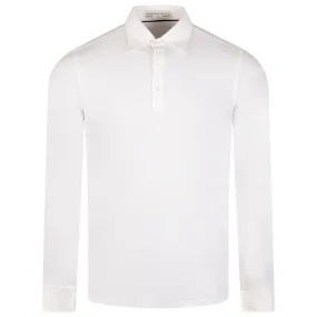 The Burton LS Knit Polo White - AW23