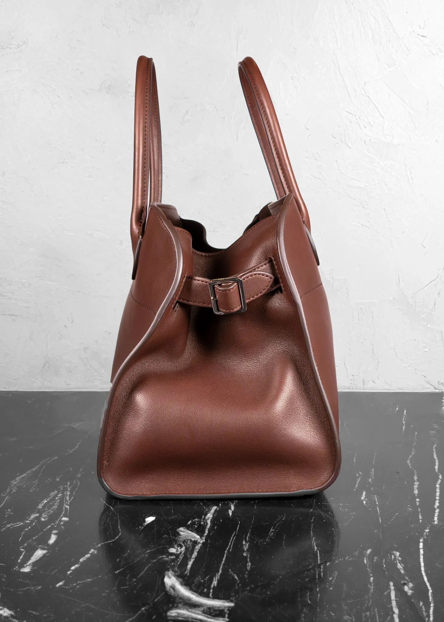 The Row Polished Saddle Calfskin Soft Margaux