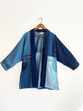 Upcycled Denim Kimono Unisex