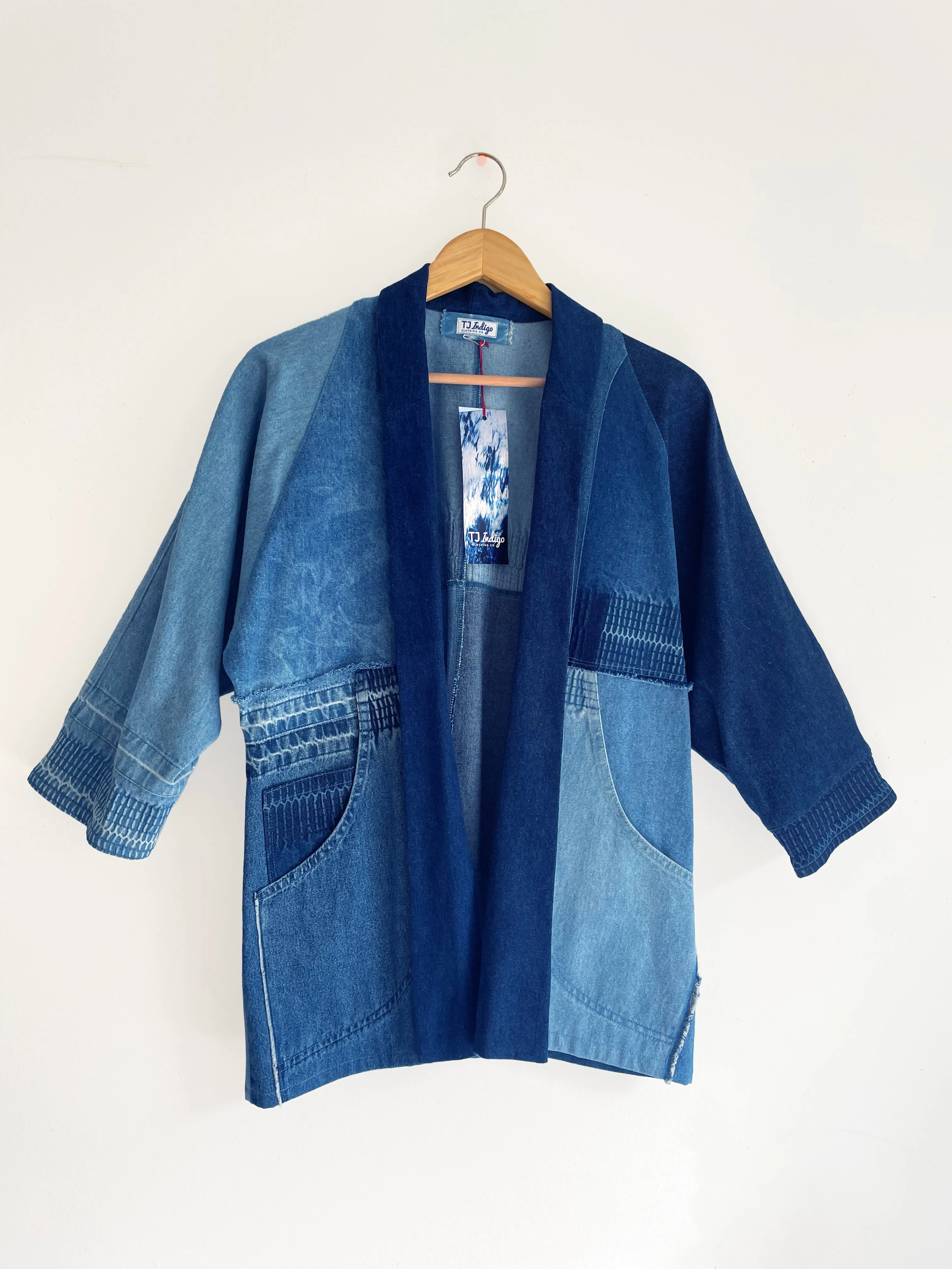 Upcycled Denim Kimono Unisex