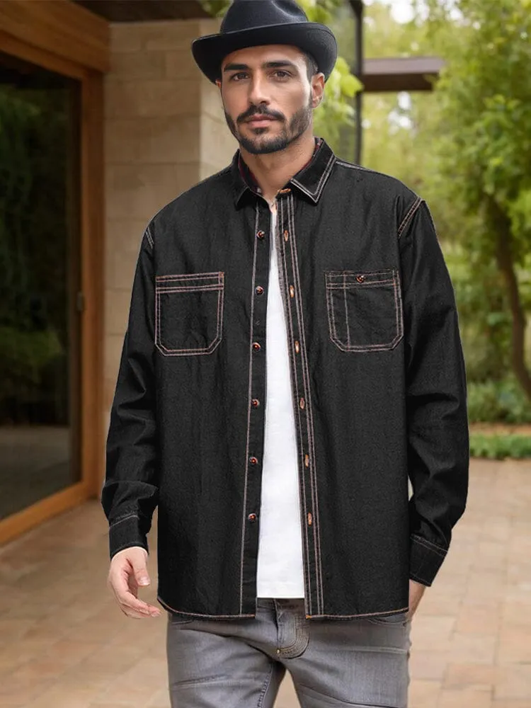 Versatile 100% Cotton Denim Shirt