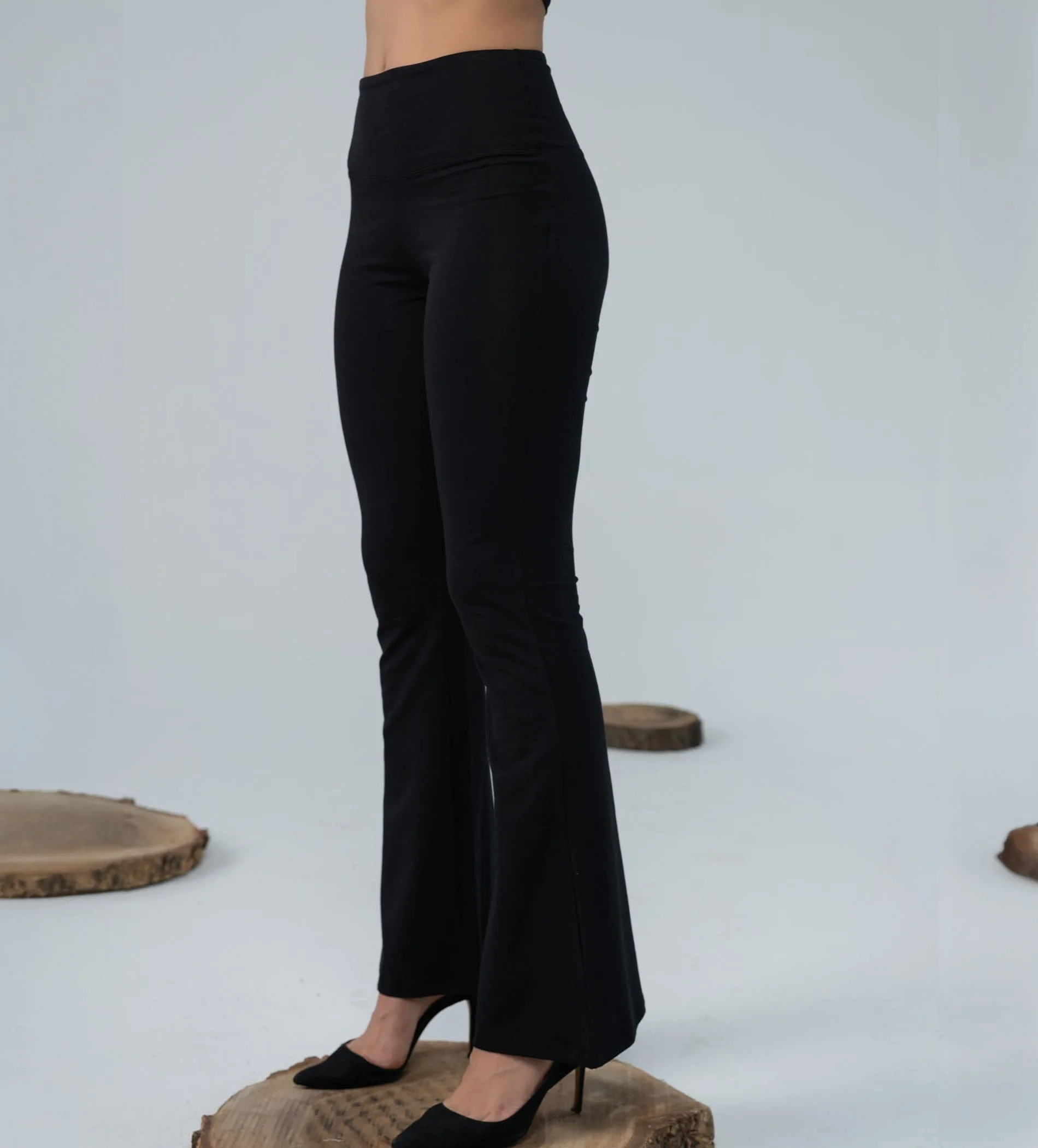 Versatile Black Flare Pant