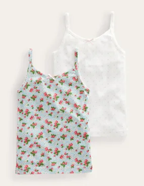 Vests 2 Pack-Strawberry Floral