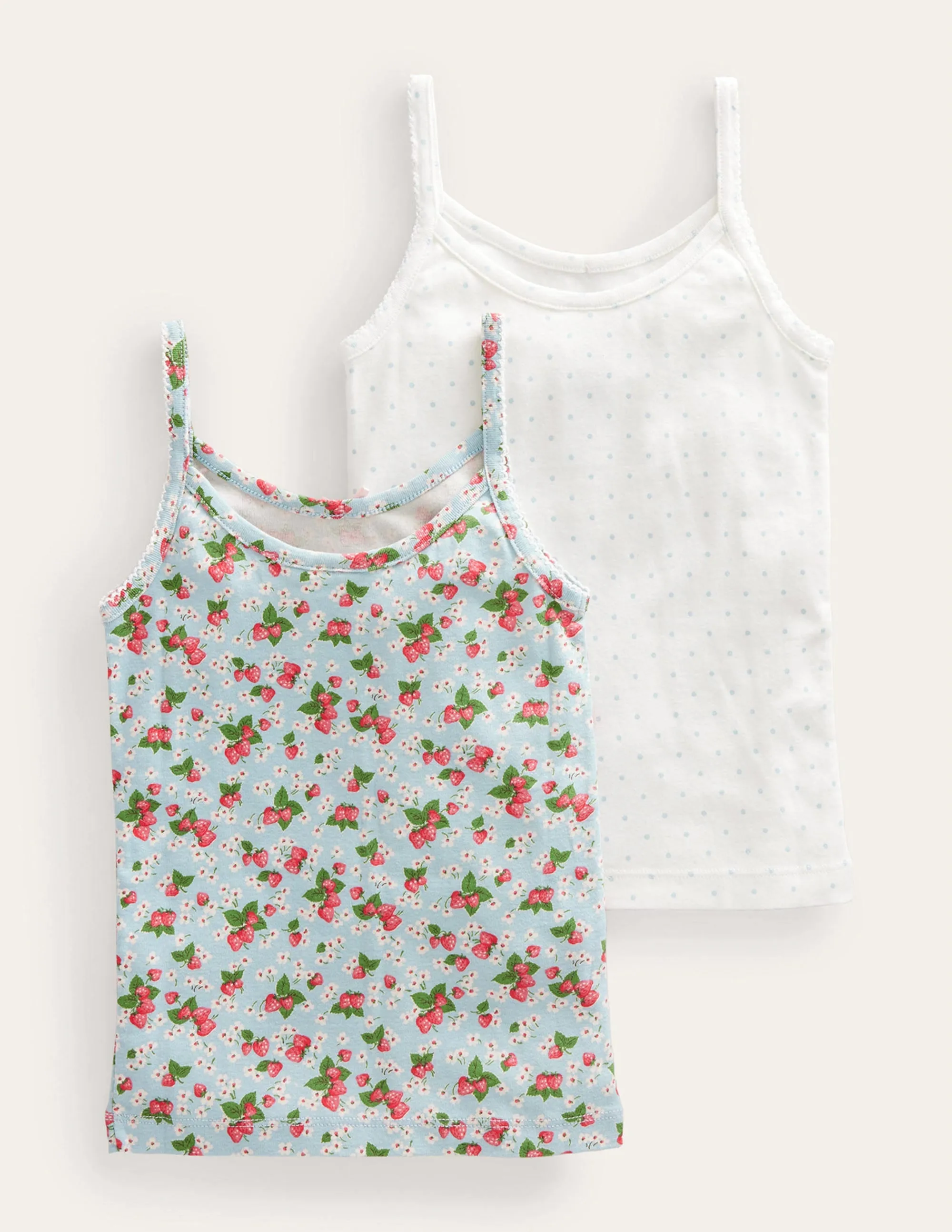 Vests 2 Pack-Strawberry Floral