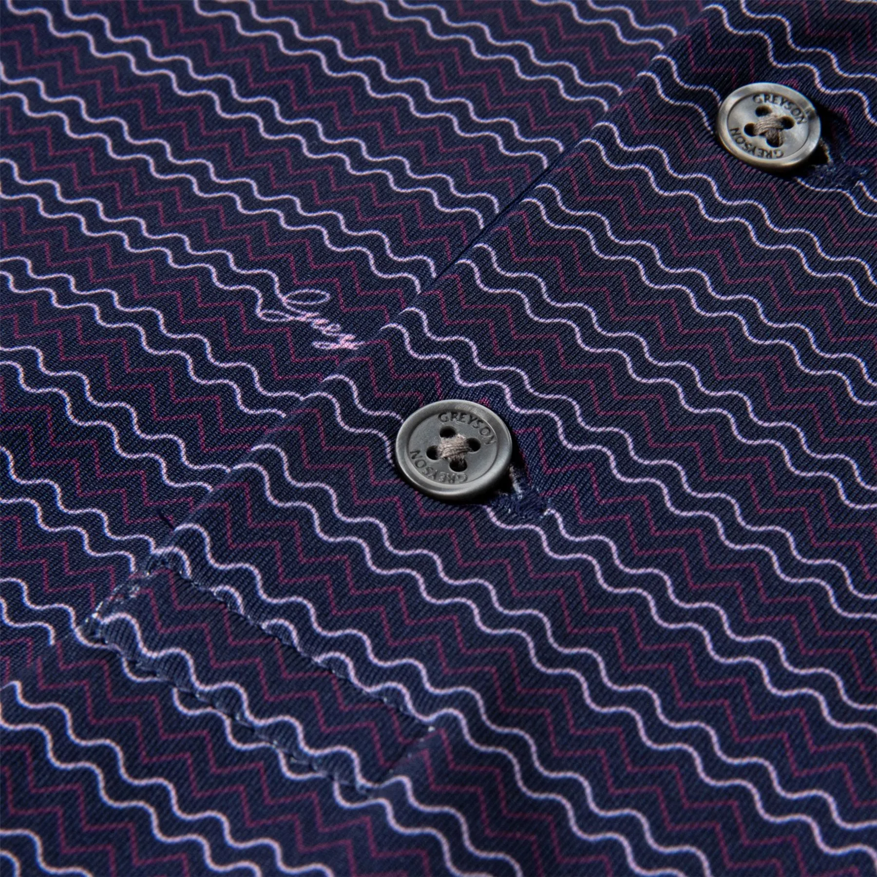 Wind And Water Symbol Polo Maltese Blue - AW24