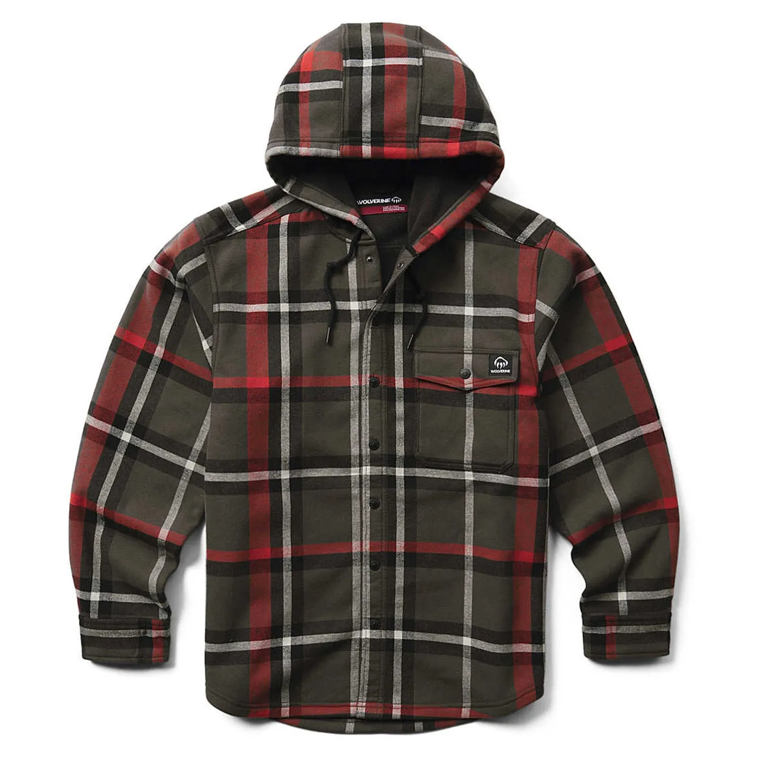 Wolverine Men's Bucksaw Bonded Flannel Shirt Jac