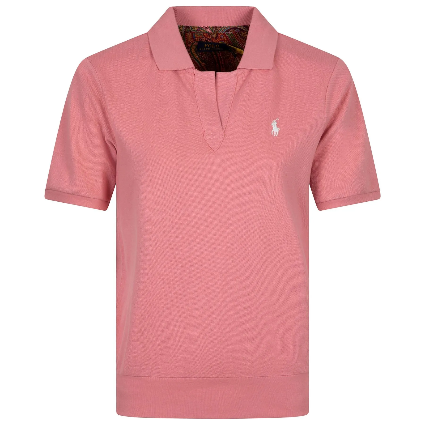 Womens Jersey Polo Shirt Desert Rose - SS24