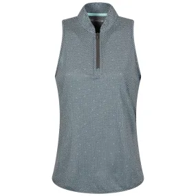 Womens North Star Shirley Sleeveless Zip Polo Graphite - AW24