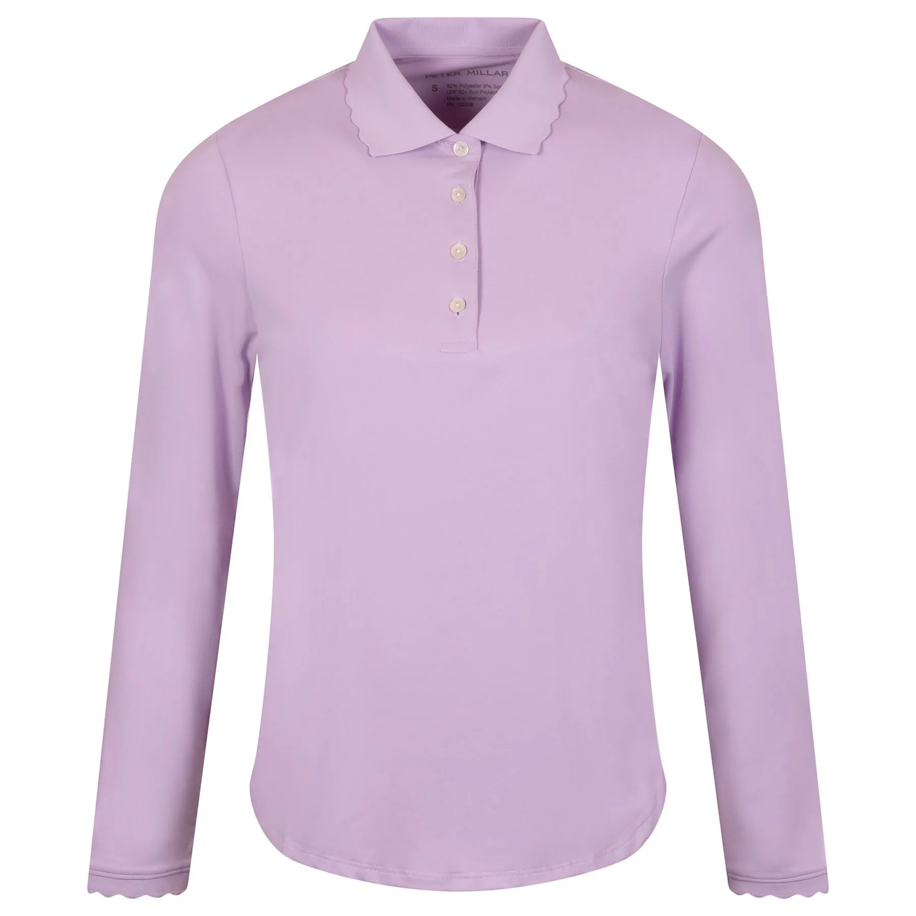 Womens Opal LS Stretch Jersey Polo Garden Violet - AW24