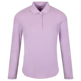 Womens Opal LS Stretch Jersey Polo Garden Violet - AW24